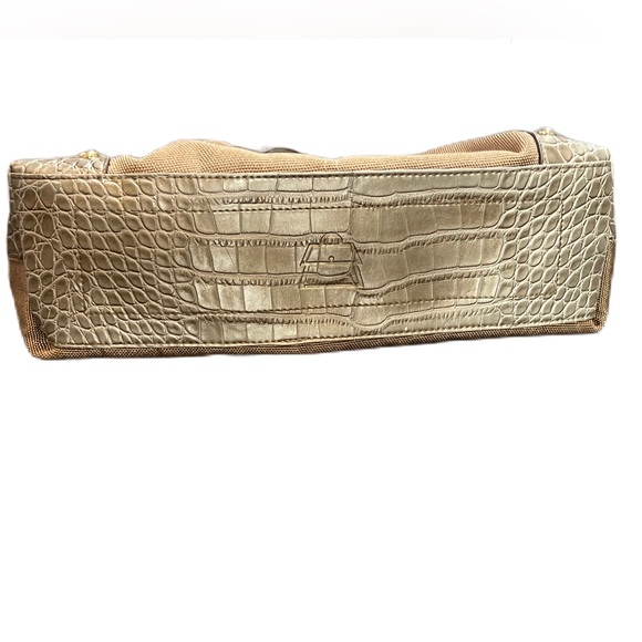 Kathy Van Zeeland Gold Jewel Embellished Shoulder Bag - Picture 8 of 15